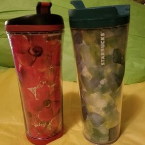 2 Starbucks tumblers